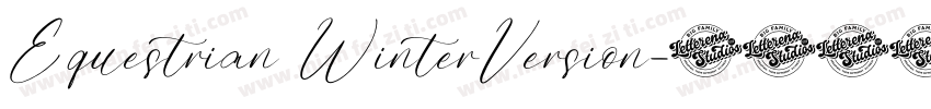 Equestrian WinterVersion字体转换
